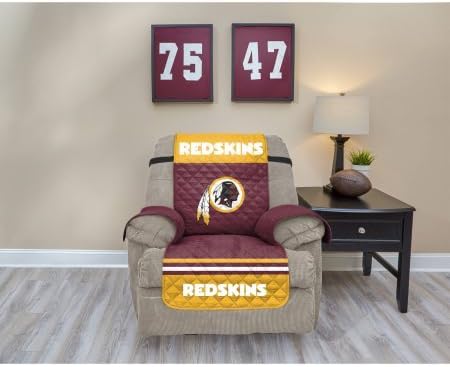 NFL Licensed TPU Lamination Waterproof Furniture Protector, Recliner, Washington Redskins | NFL Licensed TPU Lamination Waterproof Furniture Protector, Recliner, Washington Redskins