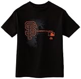 MLB Boys' San Francisco Giants Change Up Short Sleeve Basic Tee by Majestic (Black, X-Large)