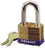 MASTER LOCK PADLOCK LAMINATED BRASS 1 3/4' WIDTH, 1 5/8