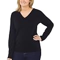 Merona&reg; Collection Merino Long Sleeve V-Neck Sweater - Black