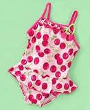 Flapdoodles Little Girl Cherry-Print Swimsuit