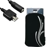 mumbi SlimCase silver b f�r das LG KP500 Cookie + mumbi Audio Adapter / Musikadapter / Headset Adapter KP 500von "mumbi"