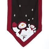 72" x 15" NFL Atlanta Falcons Snowman Christmas Table Runner