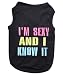 Pet Clothes SEXY AND I KNOW IT Dog T-Shirt - Medium