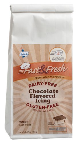 Fast & Fresh Icing Mix Chcolate, Microwavable Dairy And Gluten Free, 5.69-Ounce Units (Pack of 6)