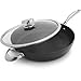 Scanpan Pro IQ 4.25 qt Nonstick Covered Saute Pan - Compatible with All Cooktops, Induction Ready, Metal Utensil Safe, Oven Safe to 500°F, Dishwasher Safe