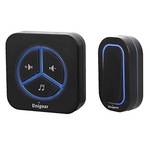 Wireless doorbell, portable wireless door bell kit with…