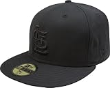 MLB St Louis Cardinals Black on Black 59FIFTY Fitted Cap (7 1/2)