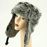 Winter Faux Fur Trooper Hat - Black