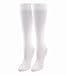TeeHee Viscose from Bamboo Compression Knee High Socks with Rib 3-Pair (Large 10-13, White)