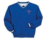 Personalized custom embroidered small Cheer Mom design on nylon windshirt