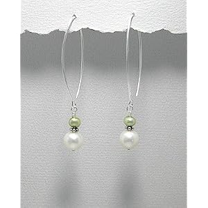 Pure Silver and Fresh Water Pearl Earrings