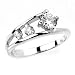 Absolutely Amazing Solid Sterling Silver Cubic Zirconia Rhodium Plated Rings