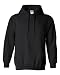 Hooded Pullover Sweat Shirt Heavy Blend 50/50 - Black 18500 S