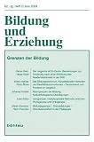 Produkt-Bild: Bildung und Erziehung 0006-2456 / 62,2 (2009): Grenzen der Bildung