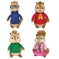 TY Alvin Und Die Chipmunks - Alvin - Simon - Brittany - Theodore