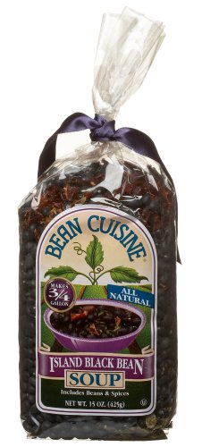 Bean Cuisine Soup Mix Island Black Bean, 15-Ounce Units (Pack of 6) by Bean Cuisine