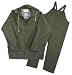 Boss 3PR0300GM 3 Piece Lined 35mm PVC Rainsuit Green Medium