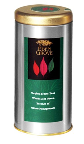 Eden Grove Green Tea Citrus & Pomegranate, 5-Ounce Tins (Pack of 3) by Citrus Green Teas