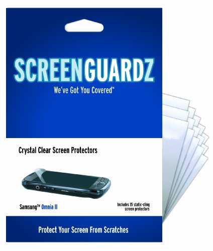 ScreenGuardZ Ultra-Slim Screen Protector for Verizon Samsung Omnia II SCH-i920 (Transparent)