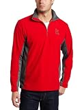 MLB Men's St.Louis Cardinals Fast Athletic Long Sleeve 1/4 Zip Micro Chiller Fleece, Athletic Red/Storm Gray, XX-Large