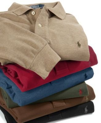Polo by Ralph Lauren Long Sleeve Mesh Knit Polo under The Apparel Store