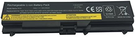 PUWDA™ T410 T420 T510 T520 Battery 58Wh for Lenovo ThinkPad E420 E520 L410 L510 L520 W510 W520 Laptop Battery 42T4733 42T4757 [6-Cell 11.1V 5200mAh]