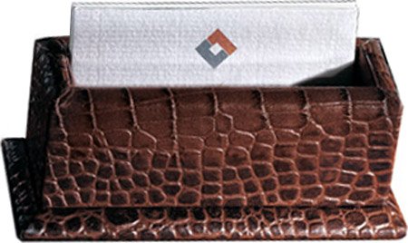 Crocodile Leather Business Card Holder