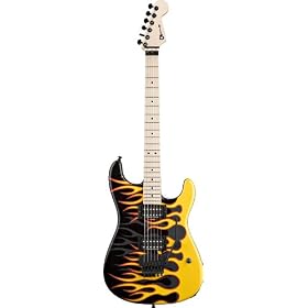 Charvel� San Dimas� Style 1 2H - Flame Graphic Yellow Limited Edition 6-string Electric Guitar by 
