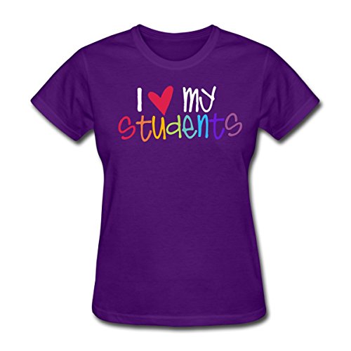 Spreadshirt Women's Teachers Heart My Students T-Shirt