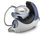 DeLonghi VVX 2200 Druckdampfb&uuml;gelstation weiss/blau 5 bar kontinuierlich bef&uuml;llbar Digitaldisplay maximal 2200 W
