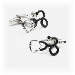 Medical Stethoscope Cufflinks