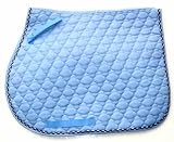NEW BABY BLUE Dbl Side Quilted All Purpose Saddle Pad