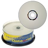 Datawrite DVD+R DL Standard White 8.5Gb, Printable, 25 cake