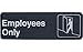 Employees Only Compliance Sign | For Commerical Use | Restaurants, Hotels, Businesses
