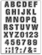 Martha Stewart Crafts - Holiday - Clear Acrylic Stamps - Cookie Alphabet