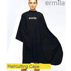 Ermila Friseurumhang, schwarz mit Klettverschluss
