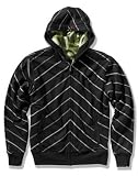 Globe DAMIEN REVERSABLE Hooded Zip Sweatshirt in Black/Green