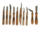 Two Cherries 515-3310 Chip Carving Knives  - 10 Piece Set