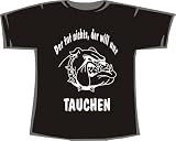 Der tut nichts, der will nur Tauchen; T-Shirt schwarz