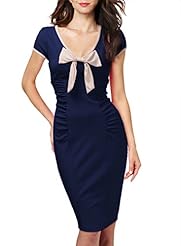 Polyester/Spandex Cap Sleeves  Above the Knee Evening Dress/Prom Dress/Wedding Party Dress  With a Bow(s)
