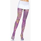 Opaque Retro Multi Color Prints Tights