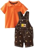 Little Rebels Baby-Boys Infant 2 Piece Knit Shirt and Shortall with Animals