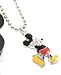 Licensed Disney Mickey Mouse Standing Charm Necklace with Crystals ON TAG