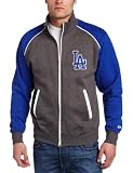 MLB Men's Los Angeles Dodgers Legendary Convertible Collar Track Jacket (Pro Navy/Pro Scarlet, X-Large)