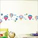 Reusable Decoration Wall Sticker Decal - Hot Air Balloons in the Sky