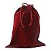 Premium Quality Velvet Urn Bag With Fancy Drawstring Closure (Burgundy) - Burgundy Velvet Bag - Drawstring Velvet Bag