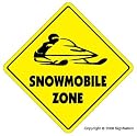 SNOWMOBILE ZONE -Sign- new snow mobile arctic cat gift