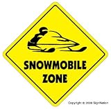 SNOWMOBILE ZONE -Sign- new snow mobile arctic cat gift