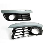 Pair Left Right Front Lower Side Fog Light Grilles Grill for Volkswagen VW Jetta MK5... by PH